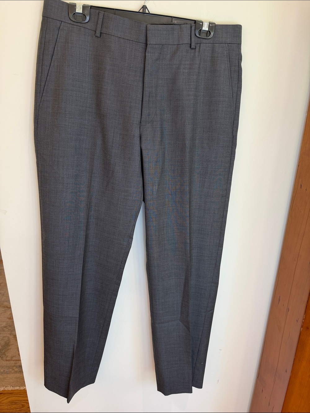 Jos. A Bank Travelers Collection Slim Fit Flat Front Gray Dress Pants, 34x31